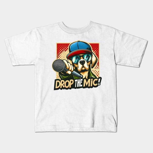 Drop the mic! Kids T-Shirt by mksjr